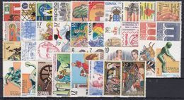 ESPAÑA 1984 Nº 2732/2777 AÑO COMPLETO NUEVO, MNH **,40 SELLOS,1 HB - Ganze Jahrgänge