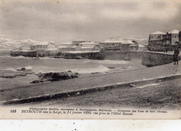 BEYROUTH SOUS LA NEIGE LE 11/02/1920 VUE PRISE DE L'HOTEL BASSOUL - Lebanon