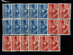 1945 TR289** & TR290** &  TR289A** & TR290A ** X 5  :MERCURIUS - Postfris