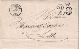 France - Type 15 Guebwiller - Taxe 25 - 1849-1876: Classic Period