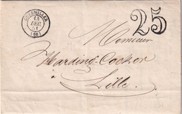 France - Type 15 Guebwiller - Taxe 25 - 1849-1876: Klassik