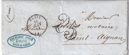 France - Type 15 Blois - Taxe 25 - 1849-1876: Classic Period
