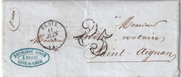 France - Type 15 Blois - Taxe 25 - 1849-1876: Klassik