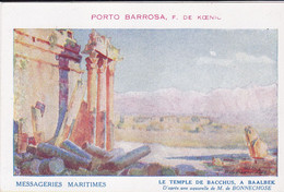 Cpa - Publicité  Messageries Maritimes -- Illustrateur Bonnechose - Temple De Bacchus Baalbek Liban - Lebanon