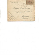 MAROC - LETTRE AFFRANCHIE N° 50  PROTECTORAT FRANCAIS - -ANNEE 1925 - Cartas & Documentos