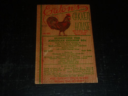 CARTE POSTALE PUBLICITAIRE U.S.A. EN BOIS " EATON'S Chicken House " POUR LA FRANCE AFFRANCHIE TP N°313 - CACHET (03/23) - Sonstige & Ohne Zuordnung