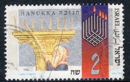 Israel 1993 Single Stamp Celebrating Festival Of Hanukkah In Fine Used - Gebraucht (ohne Tabs)