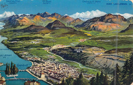SUISSE - Genève - Points Culminants - Montagne - Lac - Carte Postale Ancienne - Genève