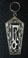 Pendentif Médaille Argent "Monogramme DR" Début XXe - Hangers