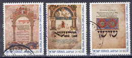 Israel 1986 Set Of Stamps Celebrating Jewish New Year In Fine Used - Usati (senza Tab)