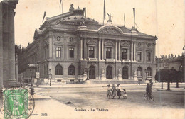 SUISSE - Genève - Le Théâtre - Enfants - Vélo - Carte Postale Ancienne - Genève