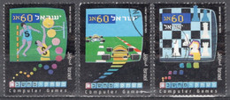 Israel 1990 Set Of Stamps Celebrating Computer Games In Fine Used - Used Stamps (without Tabs)