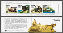 PORTUGAL STAMP BOOKLET Nº 40 - MADEIRA 1985 Means Of Transport MNH (BU#69) - Booklets