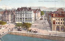 SUISSE - Genève - Corraterie Et Mont Blanc - Animée - Carte Postale Ancienne - Genève