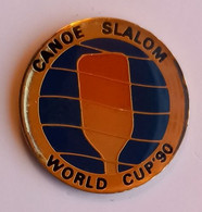 XX300 Pin's Aviron Kayak Canoé Slalom World Cup'90 à PAU Pyrénées-Atlantiques Achat Immédiat - Kano