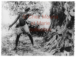 COTE D IVOIRE - INDIGENE ETHNIE HOMME NU CHASSEUR - PHOTO 24*18 CM AFRIQUE - Africa