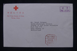 CHINE - Enveloppe De La Croix Rouge De Pékin Pour La Croix Rouge De Genève En 1976 - L 141825 - Briefe U. Dokumente