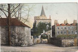 ROCHESTER-PRIORY GARDENS . ADVERT CARD FOR MEREDITH POSTCARDS - Rochester