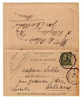 TB 4032 - 1918 - Entier Postal - Mr De SAINT POL De BLOIS à VILLEPELEE Par CHAILLOUE / MP VIERZON A ORLEANS - Cartes-lettres