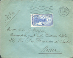 ROULERS * N°820 - 4Fr. Marie-Christine Obl. Méc. De ROESELARE Sur Lettre Du 20-I-1950 (dateur Inversé) Vers Rome (Italie - Covers & Documents