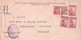 ARGENTINE - LETTRE DU MINISTERE DE L'AGRICULTURE POUR LA FRANCE EN 1939 - BEL AFFRANCHISSEMENT. - Covers & Documents