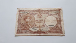 BELGIQUE/BELGIE/BELGIEN BNB TRESORERIE THESAURIE 20 FRANCS 01-09-1948 PIRSOUL-FRERE SERIE T01  P-116 COTES : 5€-15€-40€- - 20 Francs