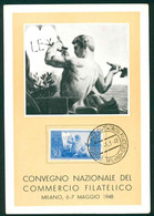 CLT341 - CONVEGNO NAZIONALE DEL COMMERCIO FILATELICO - MILANO 1948 - Bourses & Salons De Collections