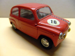 SCALEXTRIC EXIN SEAT / FIAT 600 ROJO / NEGRO SEGUNDA SERIE - Autorennbahnen