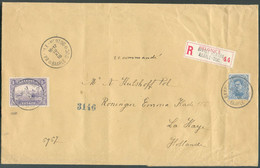 Emission 1915 - 1Fr. Et 25centimes Obl. Sc BAARLE-HERTOG * BAARLE-DUC Sur Lettre Recommandée Du 18-XI-1916 Vers La Haye - Other & Unclassified