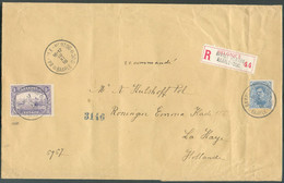 Emission 1915 - 1Fr. Et 25centimes Obl. Sc BAARLE-HERTOG * BAARLE-DUC Sur Lettre Recommandée Du 18-XI-1916 Vers La Haye - Altri & Non Classificati