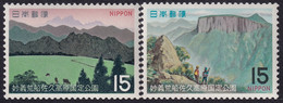 Japón 1970 Correo 990/91 **/MNH Parque Nacional Myogi-Arafune.(2val.) - Neufs