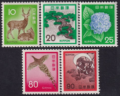 Japón 1971 Correo 1033/37 **/MNH Serie Basica. (5val.) - Neufs