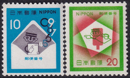 Japón 1972 Correo 1057/58 **/MNH Codificación Postal.(2val.) - Neufs