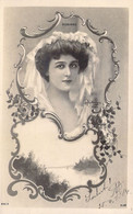 FEMMES - Femme Brune Avec Un Voile Blancs Sur La Tête - Robinne - Carte Postale Ancienne - Mujeres