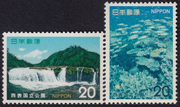 Japón 1974 Correo 1105/06 **/MNH Parque Nacional Iriomote.(2val.) - Neufs