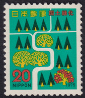 Japón 1975 Correo 1156 **/MNH Campaña Nacional De Repoblación Forestal. - Neufs