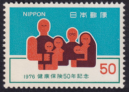 Japón 1976 Correo 1206 **/MNH 50º Aniv. Seguro De Salud. - Neufs