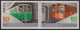 Japón 1977 Correo 1245/46 **/MNH 50º Aniv. Del Metro De Tokyo.(2val.) - Neufs