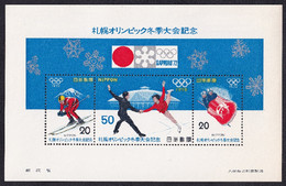 Japón 1972 Hojas Bloque 70 **/MNH Juegos Olimpicos De Sapporo. - Neufs