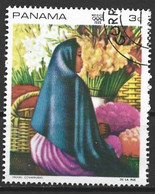 Panama 1968. Scott #495B (U) Mexican Art, Flower Seller, By Miguel Covarrubias - Panama