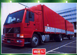 C2/ FICHE CARTONNE CAMION PORTEUR 1995 VOLVO FL7 - Vrachtwagens
