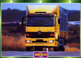 C2/ FICHE CARTONNE CAMION PORTEUR 1998 MERCEDES BENZ ATEGO 1823 - Trucks