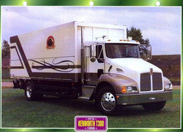 C2/ FICHE CARTONNE CAMION PORTEUR 1996 KENWORTH T300 - Camiones
