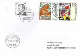 Luxembourg Luxemburg 2023 Lion Foire Roses Parfum Affiche EUROPA CEPT Cover - 2003