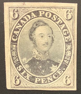 CANADA RARITY With P.F Cert: 1855, 6d Slate Gray On Wove Paper, Unused SG 9 = 45.000£, Sc. 5 (Philatelic Foundation) - Nuevos