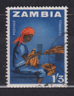 1964 Zambia / Sambia Mi:ZM 9°,Yt:ZM 12°, Tobacco Worker / Tabakarbeiter/in - Zambia (1965-...)