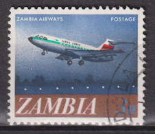 1968 Zambia / Sambia Mi:ZM 41°,Yt:ZM 41°,  Zambia Airways Vickers VC-10 Jetliner - Zambia (1965-...)