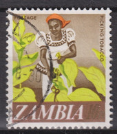 1968 Zambia / Sambia Mi:ZM 44°,Yt:ZM 44°, Picking Tobacco / Tabak Pflücken - Zambia (1965-...)