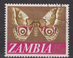 1968 Zambia / Sambia Mi:ZM 45°,Yt:ZM 45°, Moth (Nudaurelia Zambesina) / Nachtfalter Schmetterling - Zambia (1965-...)