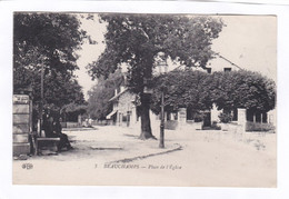 CPA :  14 X 9  -  BEAUCHAMPS  -   Place  De  L'Eglise - Beauchamp